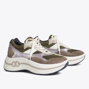 GEMINI LINK PLATFORM SNEAKER size 6 tory Burch